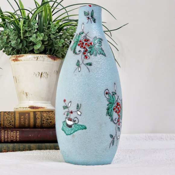 Vintage 1950s Fratelli Fanciullacci Blue Vase